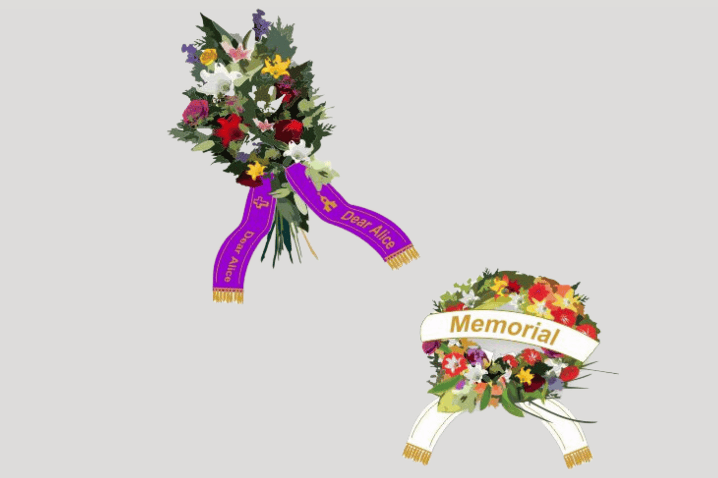 Bouquet Ribbon with Print Ribbon JM Band UK