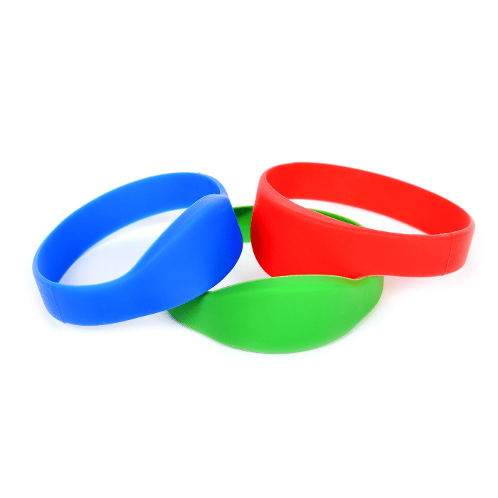 color silicone rfid wristbands