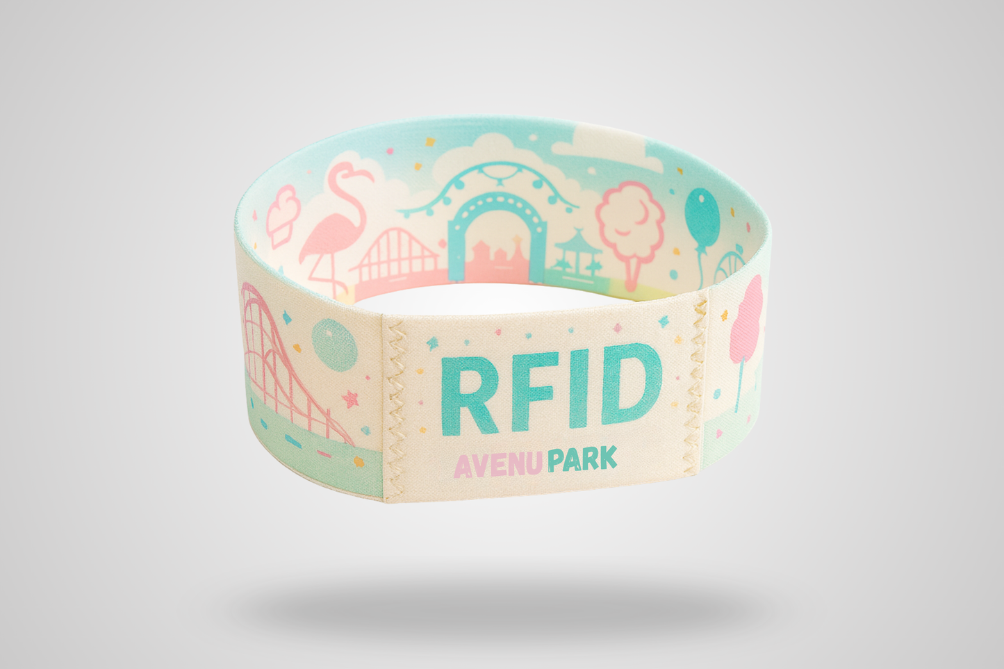 Elastiskt Armband Färgtryck