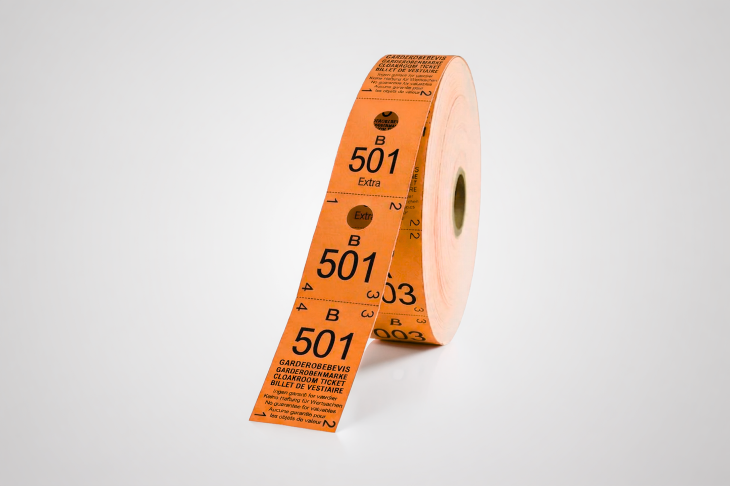 Garderobsbiljetter 3-delat (500 st)