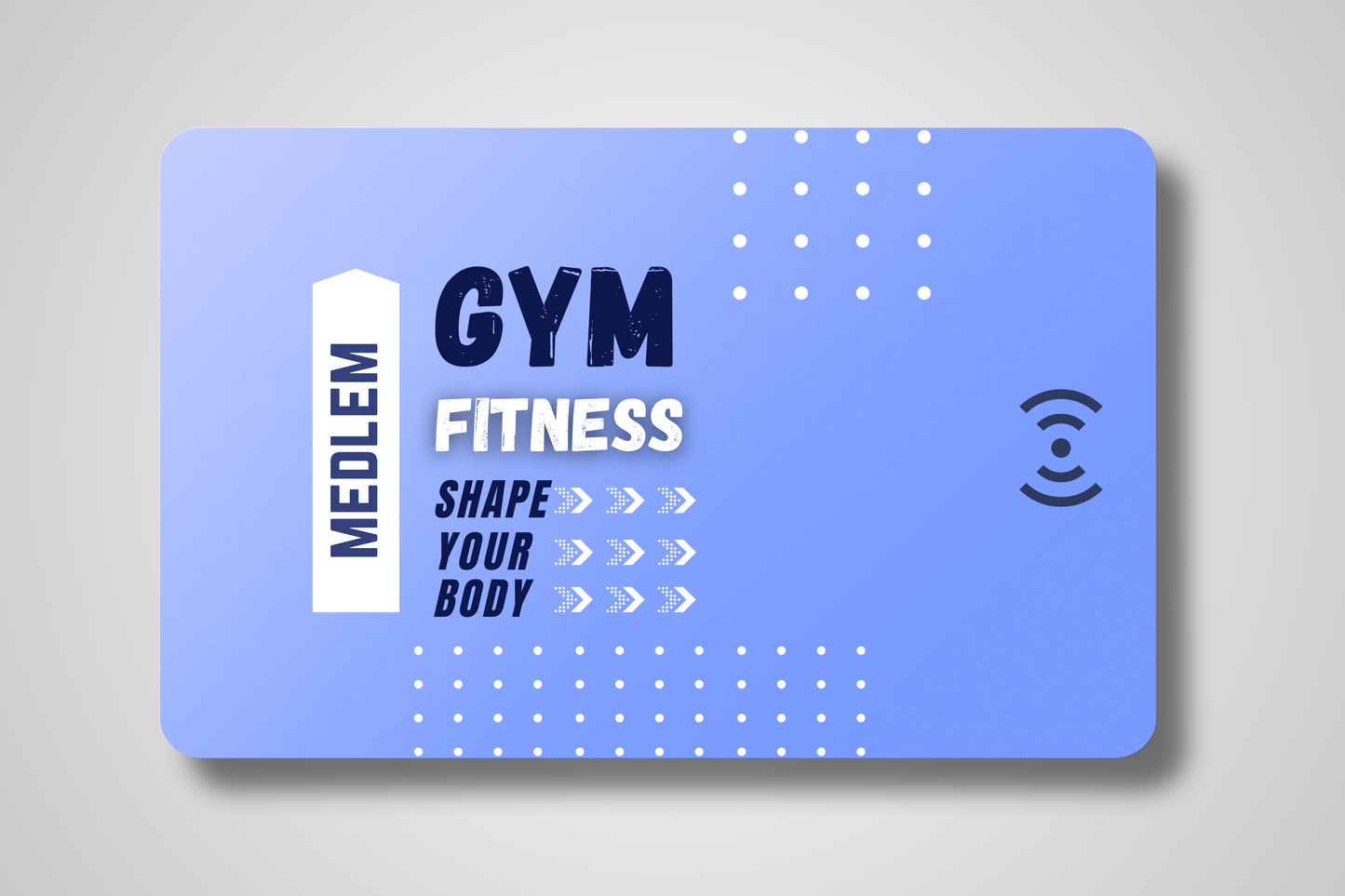 Nyckelkort med tryck från JM Band®. Köp RFID i Fudan FM1108 här.