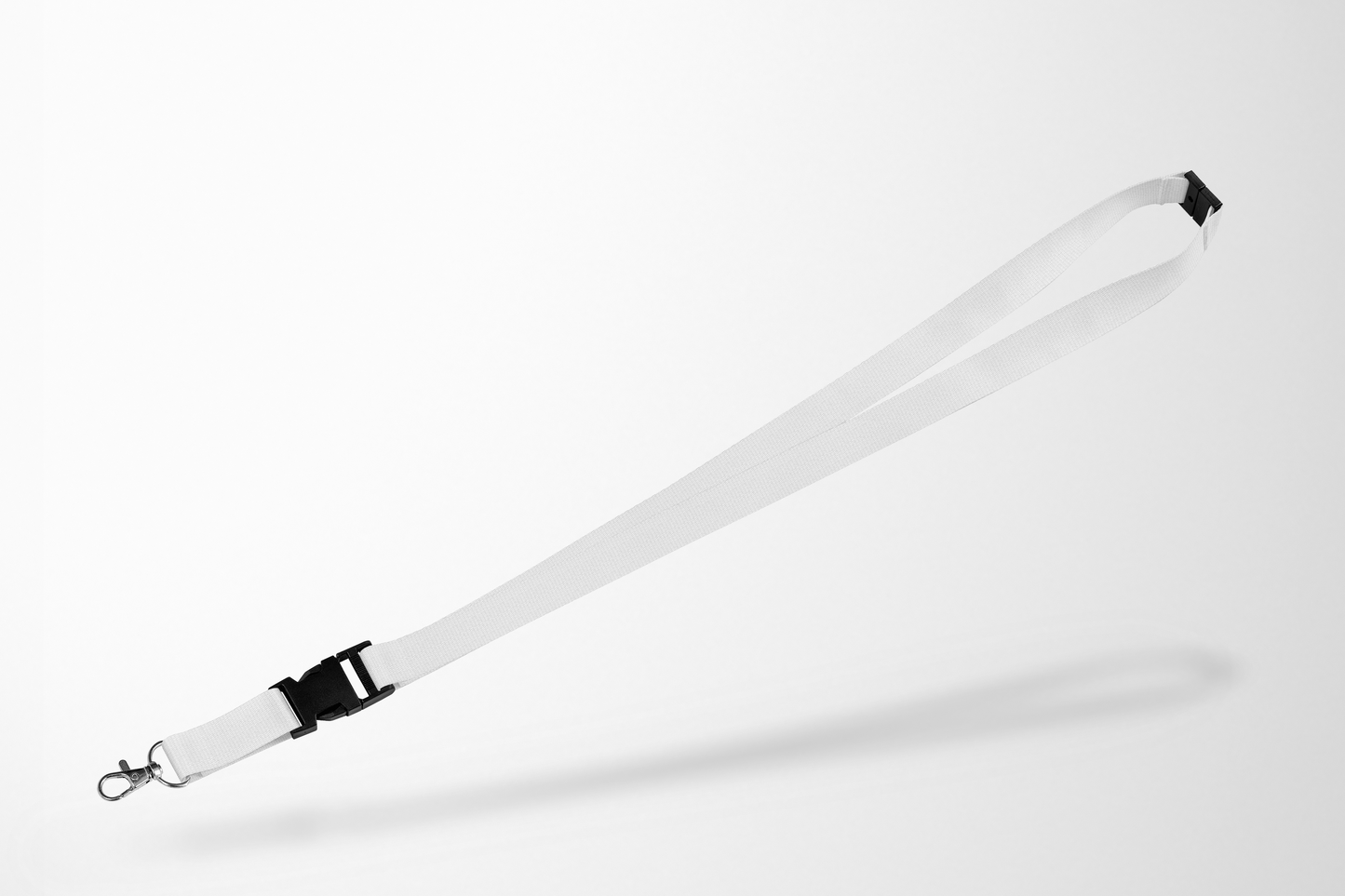 Ett foto av Nyckelband i lager utan tryck från JM Band®. Köp Nyckelband i vit här.