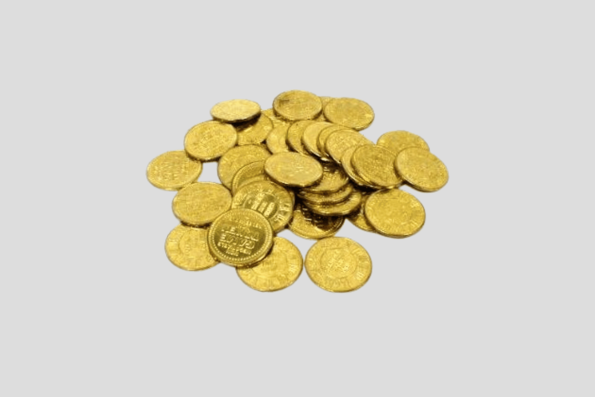 En polletter messing präglade med ordet god tonn Via e-post på den.