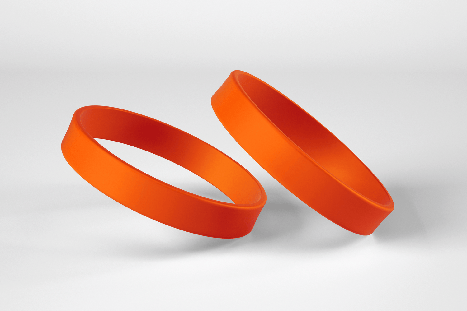 Plain Silicone Wristbands Silicone wristbands JM Band UK 1 Orange