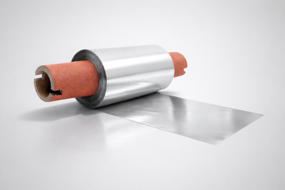 En rulle med silver termisk transferfolie för termisk överföring på band från JM Band®