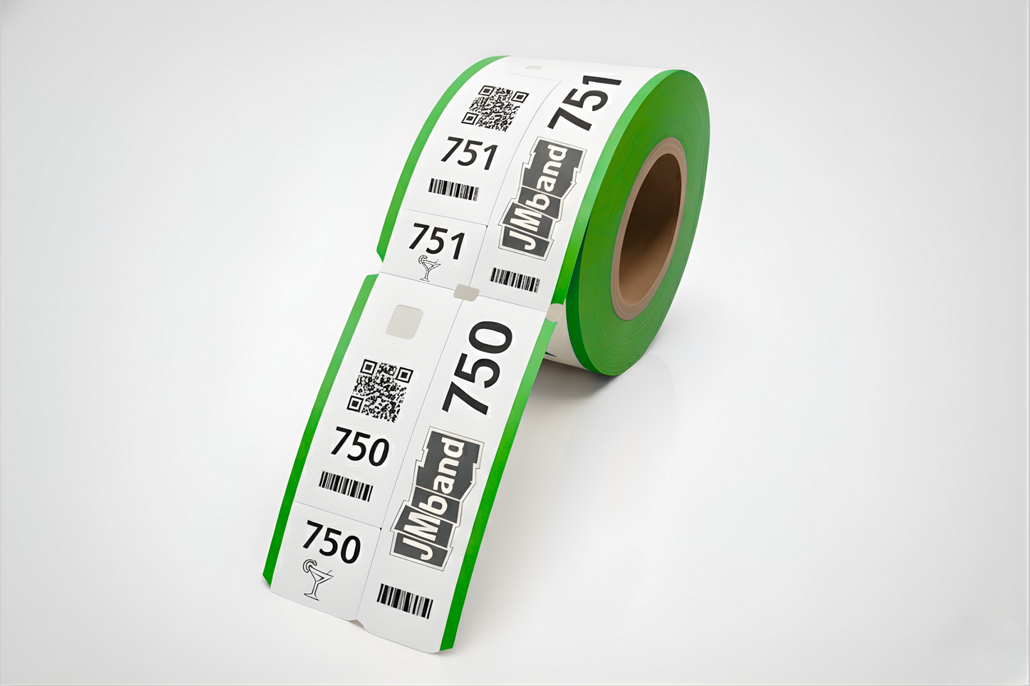 Garderobsbiljetter med Tryck