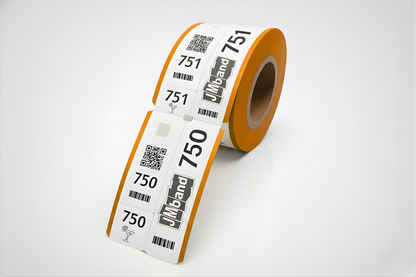 Garderobsbiljetter med Tryck