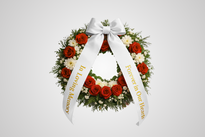 ECO Satin Bukettband med Tryck