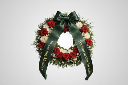 ECO Satin Bukettband med Tryck