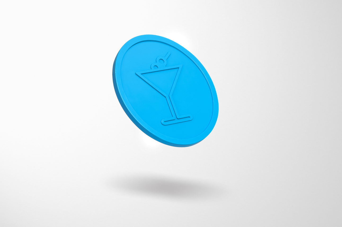 Ett foto av Präglade Plastpolletter i Lager från JM Band®. Köp Polletter i Cocktail Blå här.