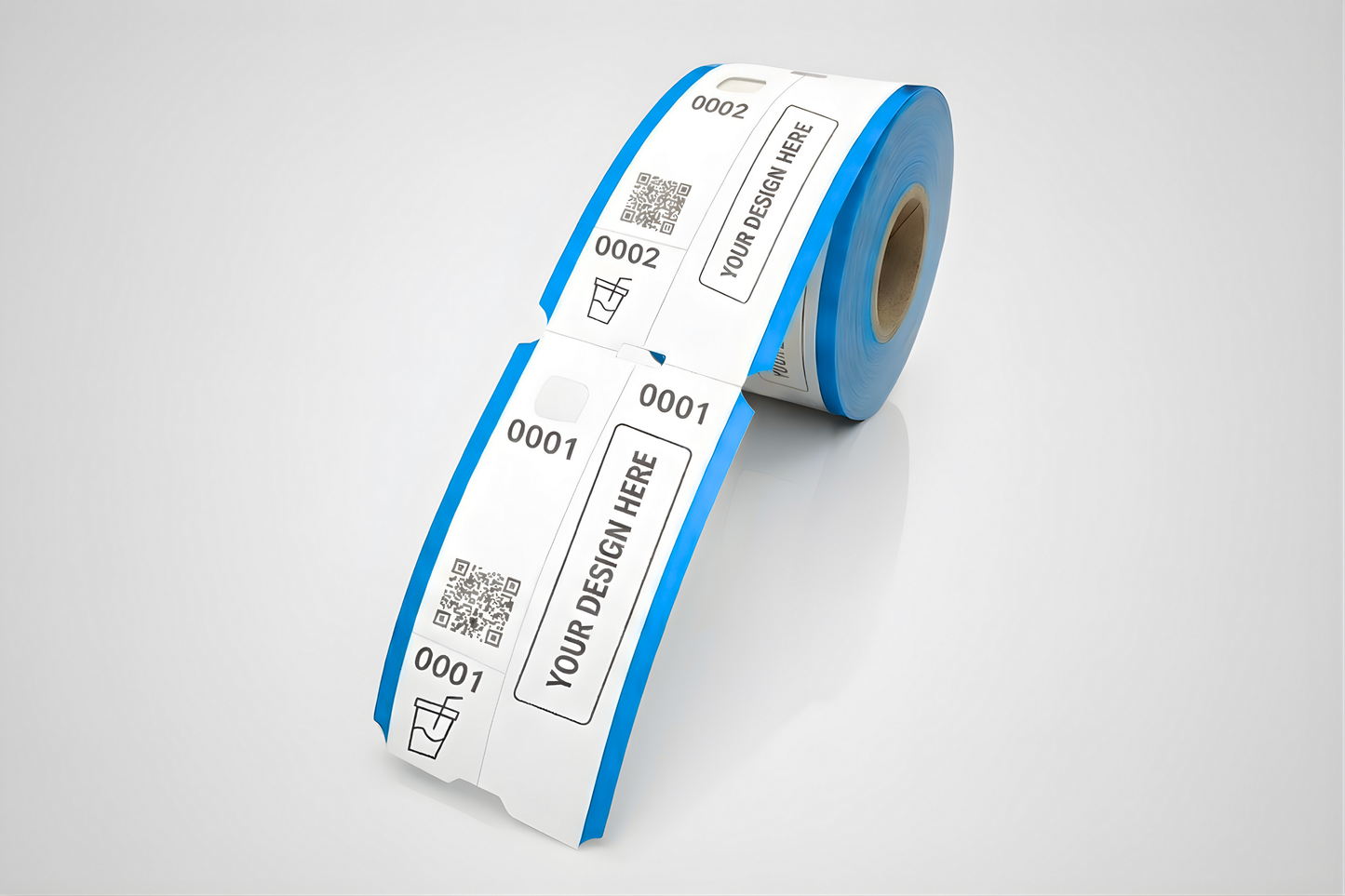 Garderobsbiljetter med Tryck