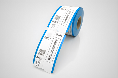 Garderobsbiljetter med Tryck