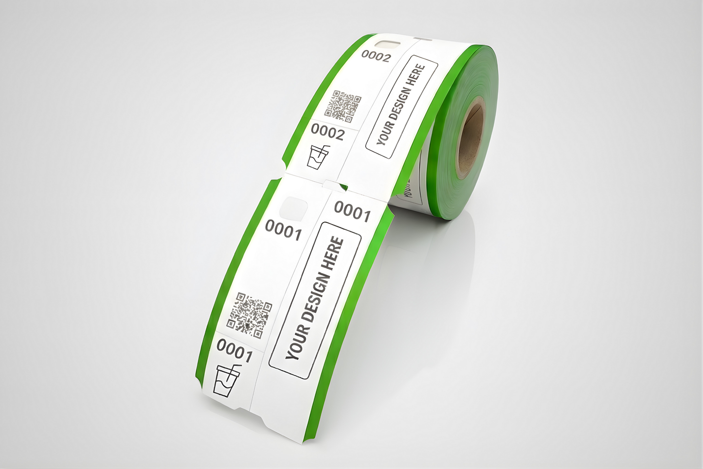 Garderobsbiljetter med Tryck