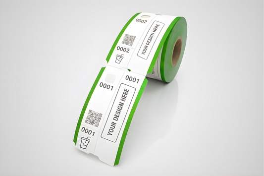 Garderobsbiljetter med Tryck