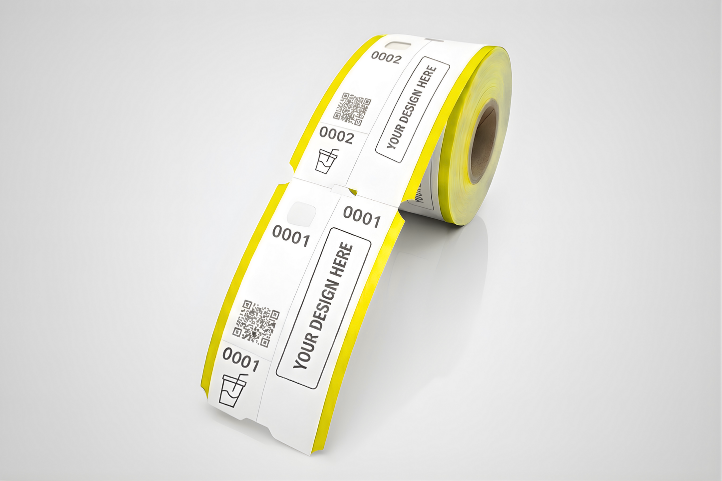 Garderobsbiljetter med Tryck