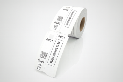 Garderobsbiljetter med Tryck