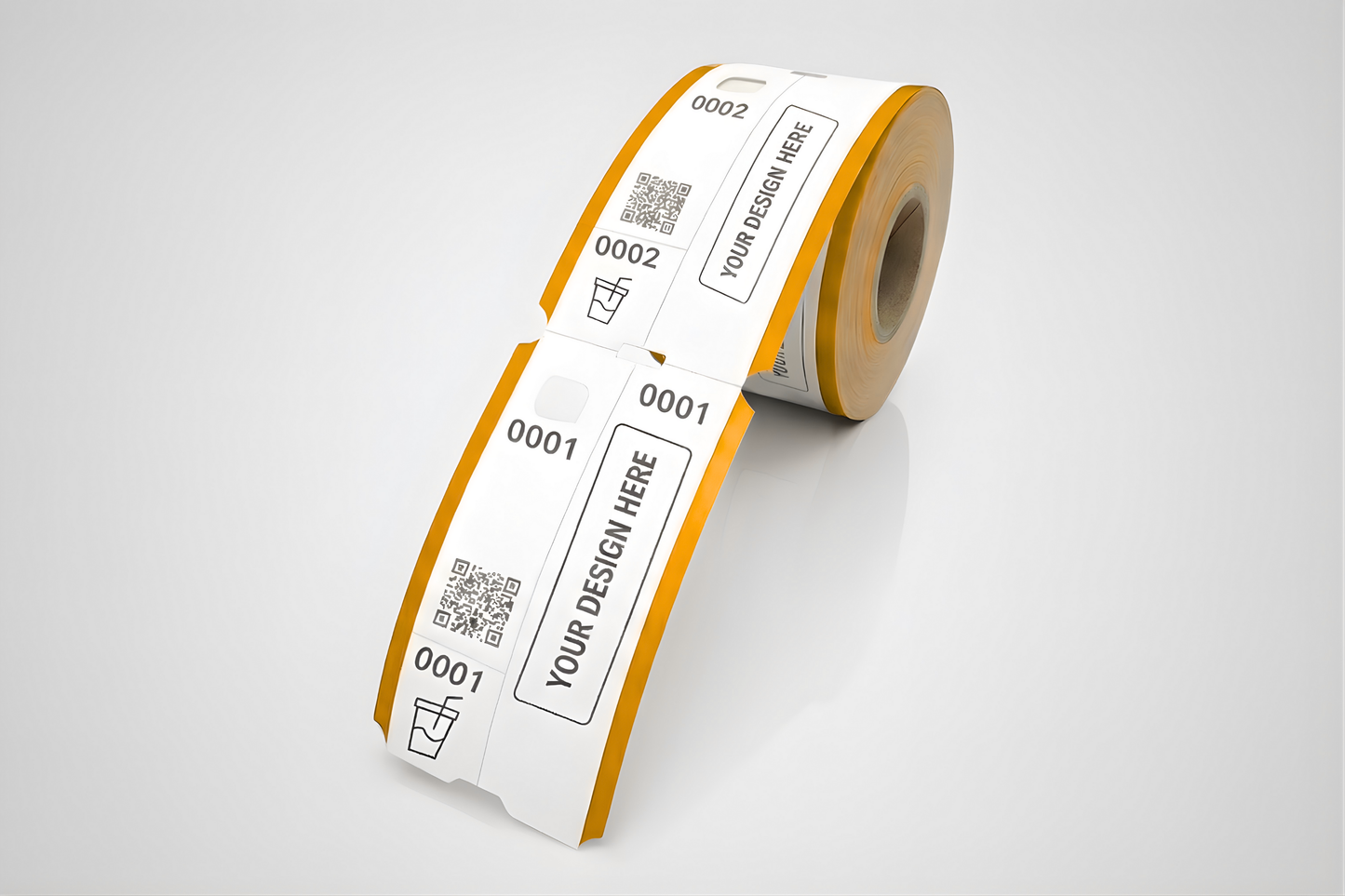 Garderobsbiljetter med Tryck