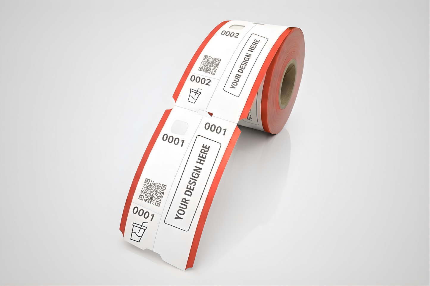 Garderobsbiljetter med Tryck