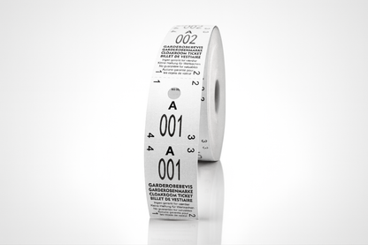 Garderobsbiljetter 2-delat (500 st)