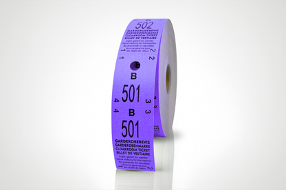 Garderobsbiljetter 2-delat (500 st)
