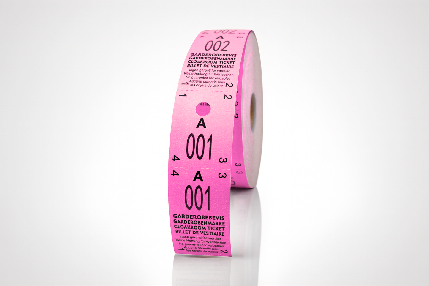 Garderobsbiljetter 2-delat (500 st)