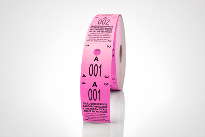 Garderobsbiljetter 2-delat (500 st)