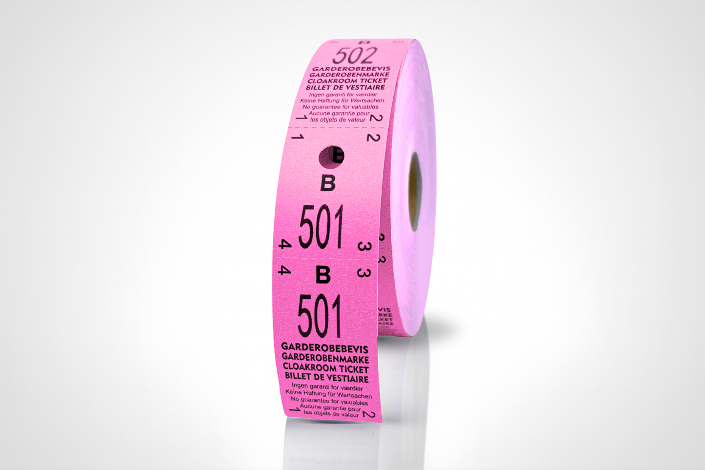 Garderobsbiljetter 2-delat (500 st)