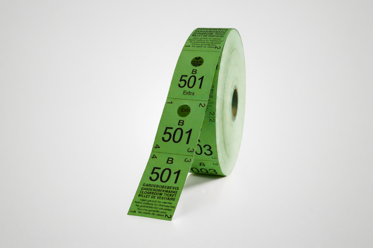 Garderobsbiljetter 3-delat (500 st)