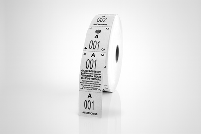 Garderobsbiljetter 3-delat (500 st)