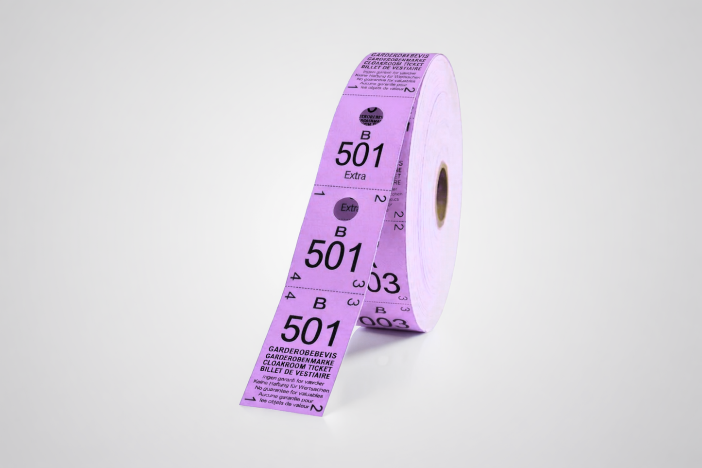 Garderobsbiljetter 3-delat (500 st)