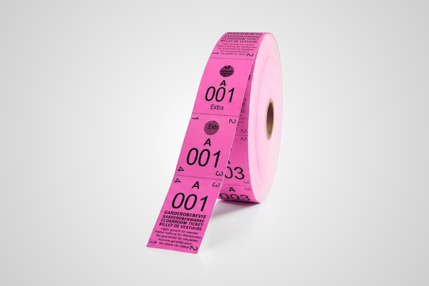 Garderobsbiljetter 3-delat (500 st)
