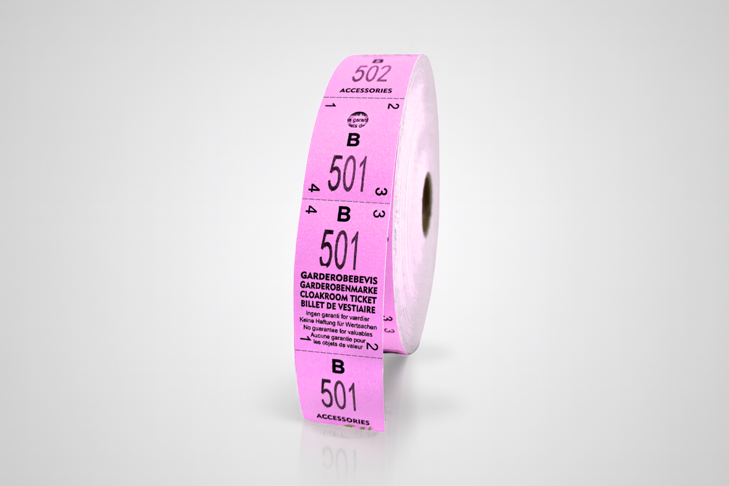 Garderobsbiljetter 3-delat (500 st)