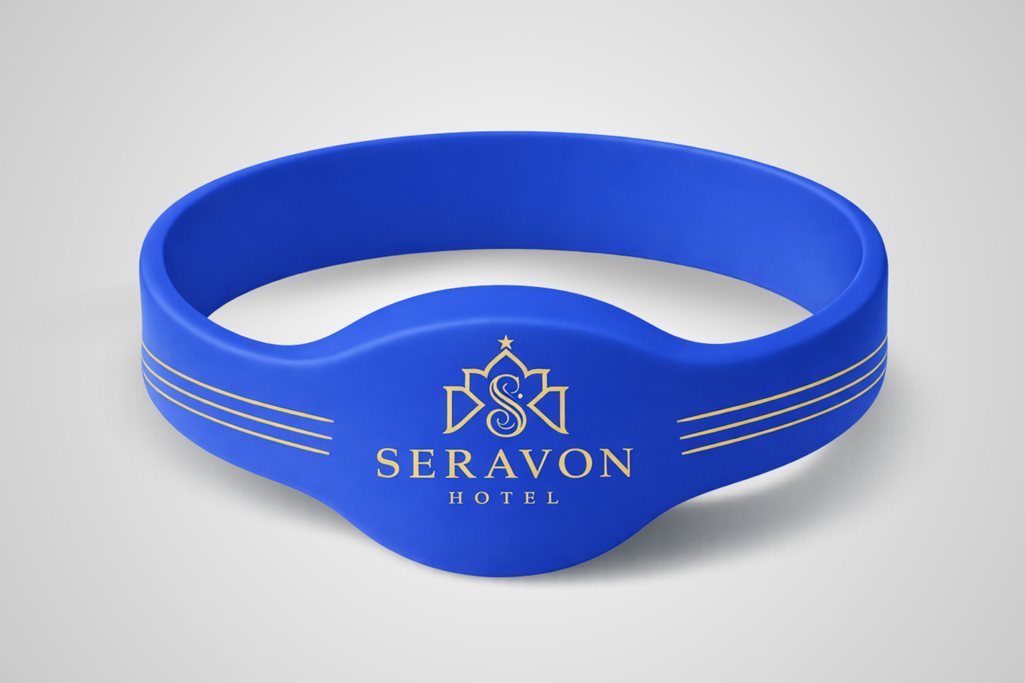 NFC silikonarmband med oval chip