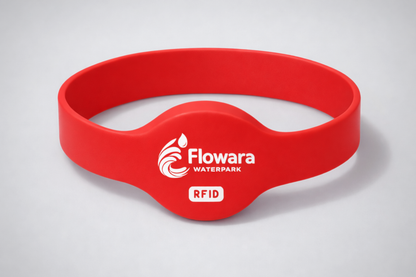 NFC silikonarmband med runt chip
