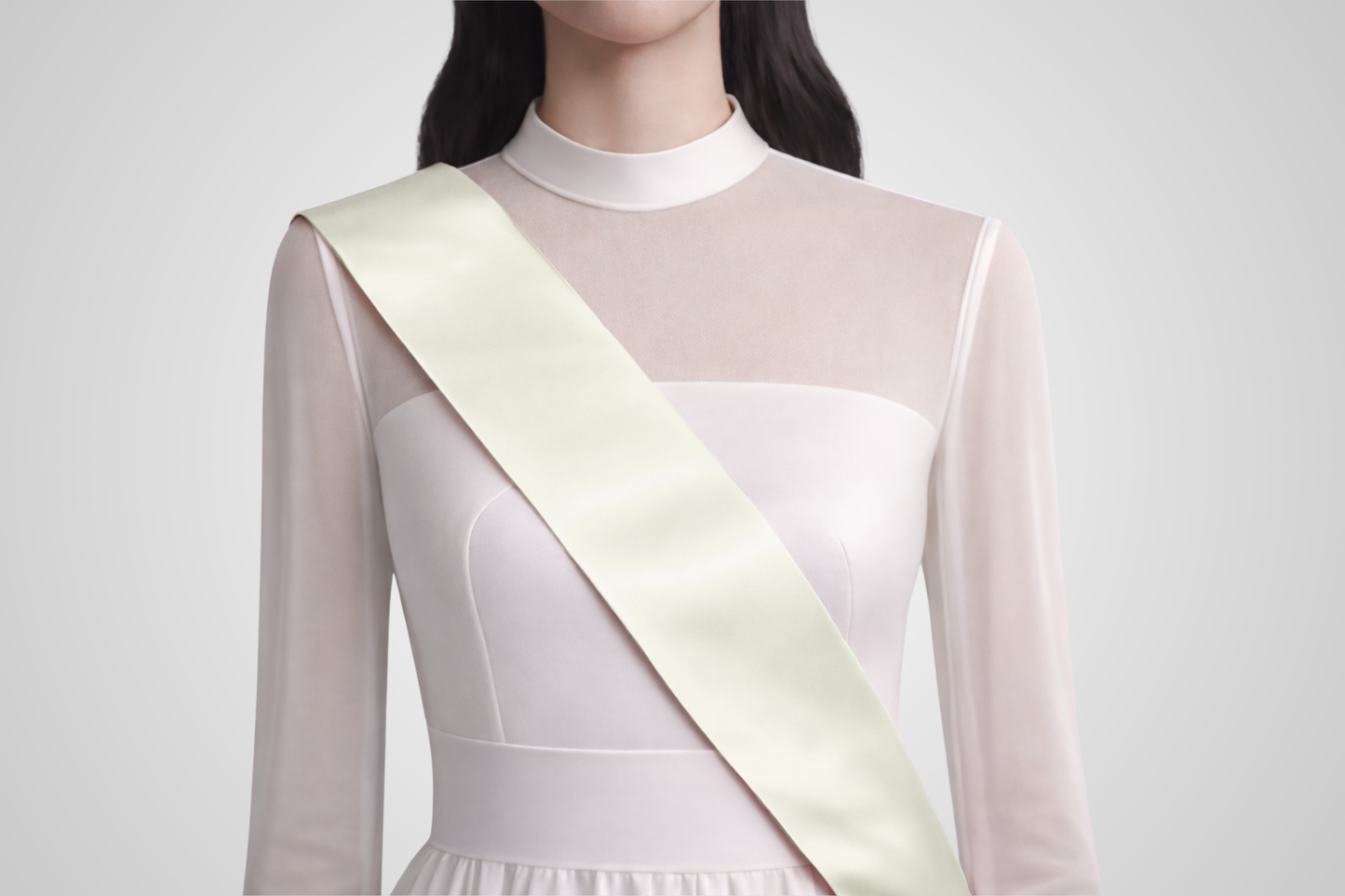 Ordensband ECO Satin utan tryck