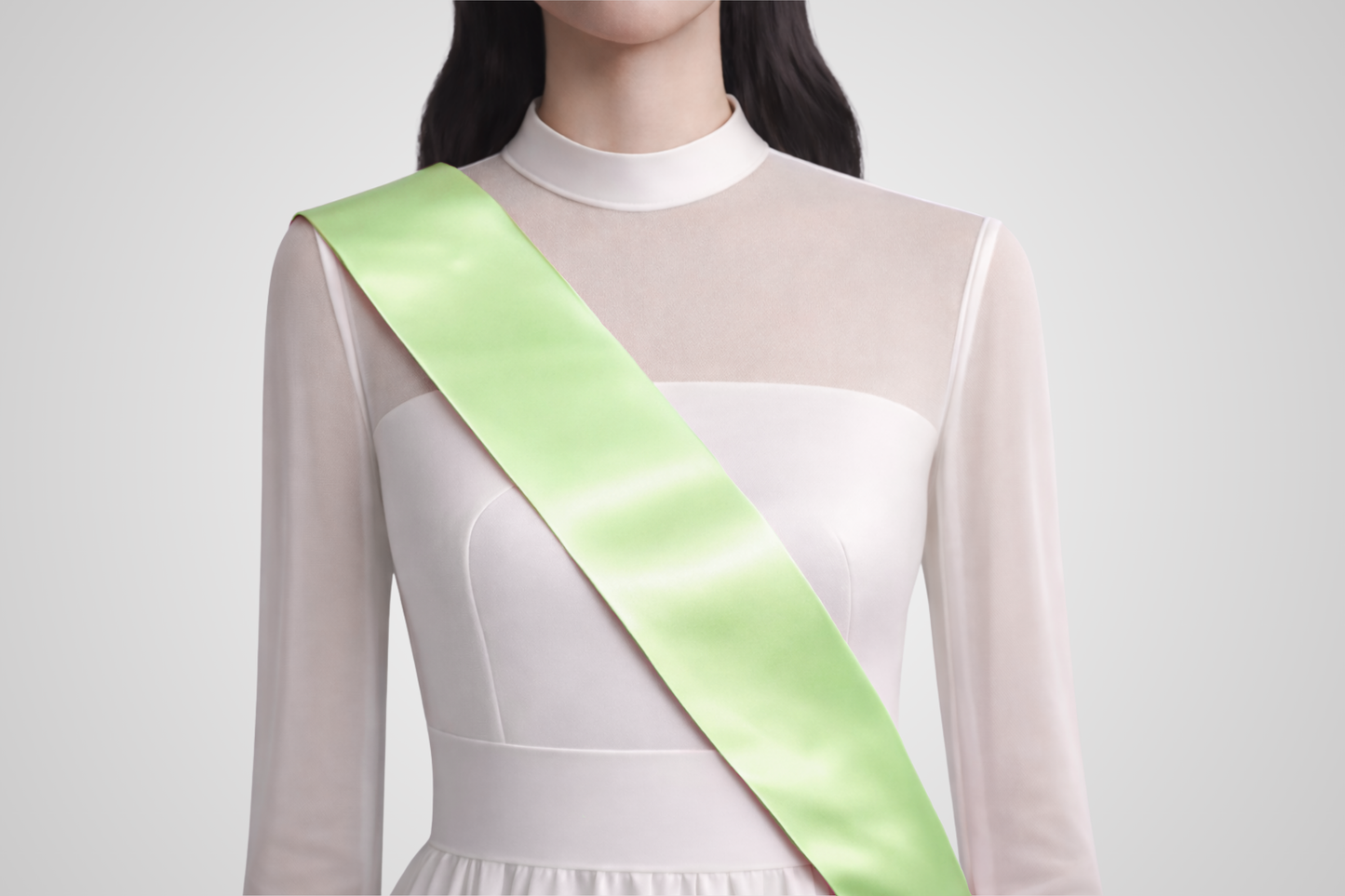 Ordensband ECO Satin utan tryck