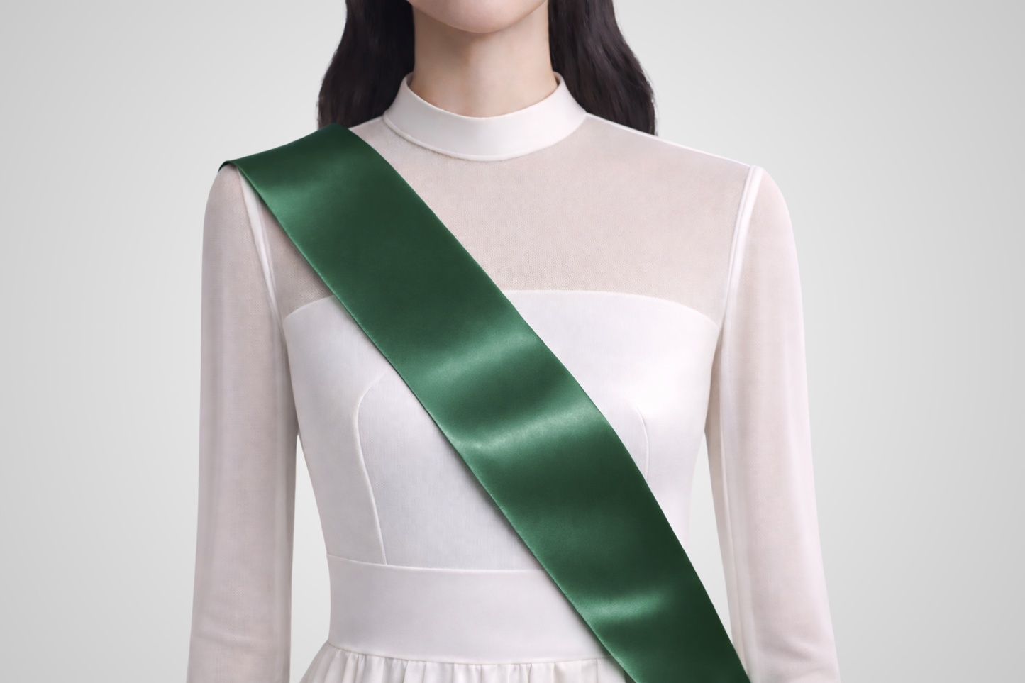 Ordensband ECO Satin utan tryck