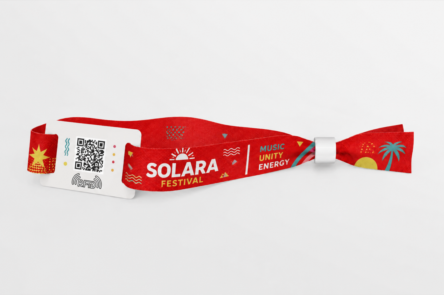 RFID Festivalarmband med färgtryck för festialler och events