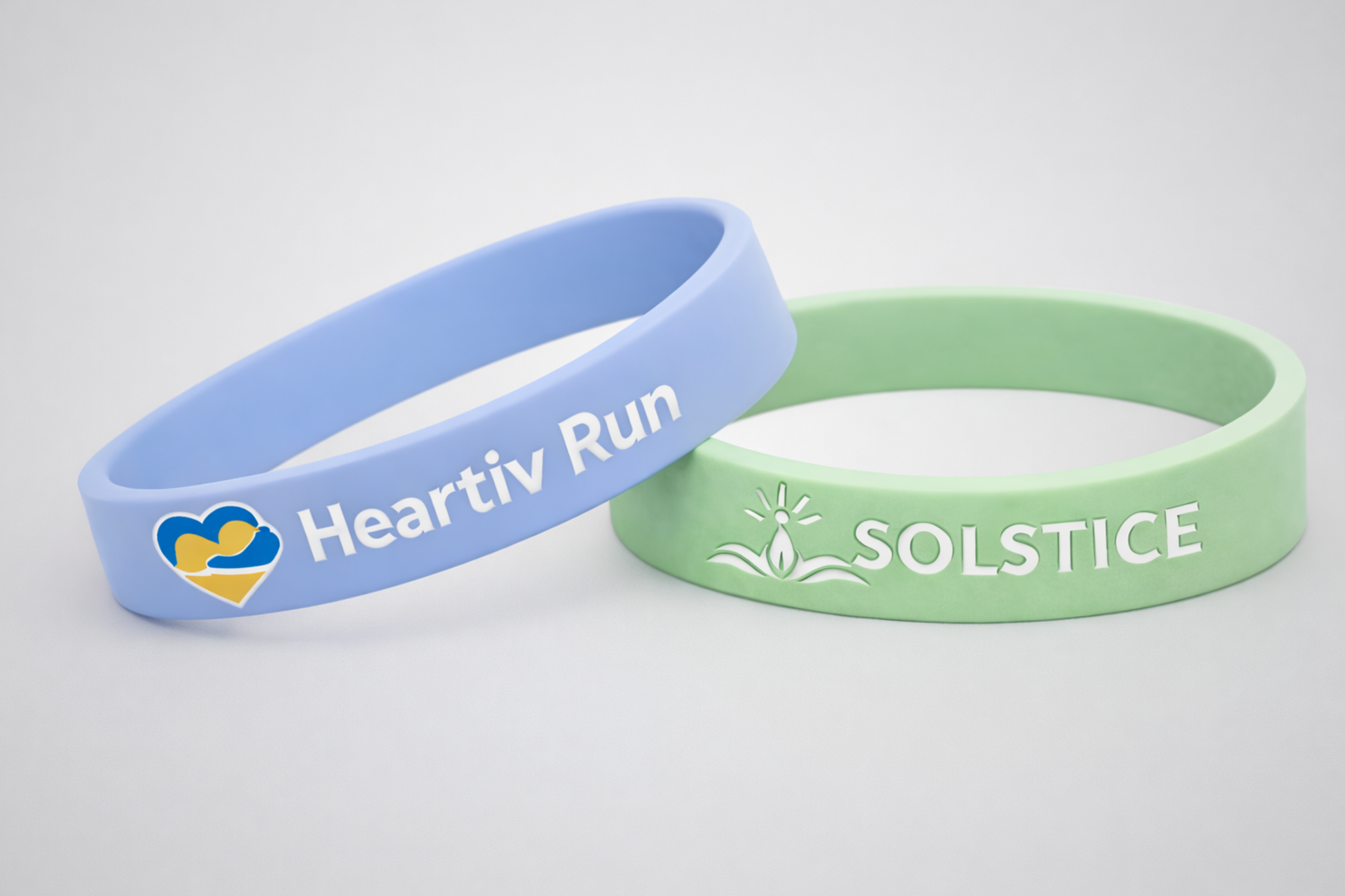 Specialtillverkade silikonarmband med tryck eller prägling från JM Band®