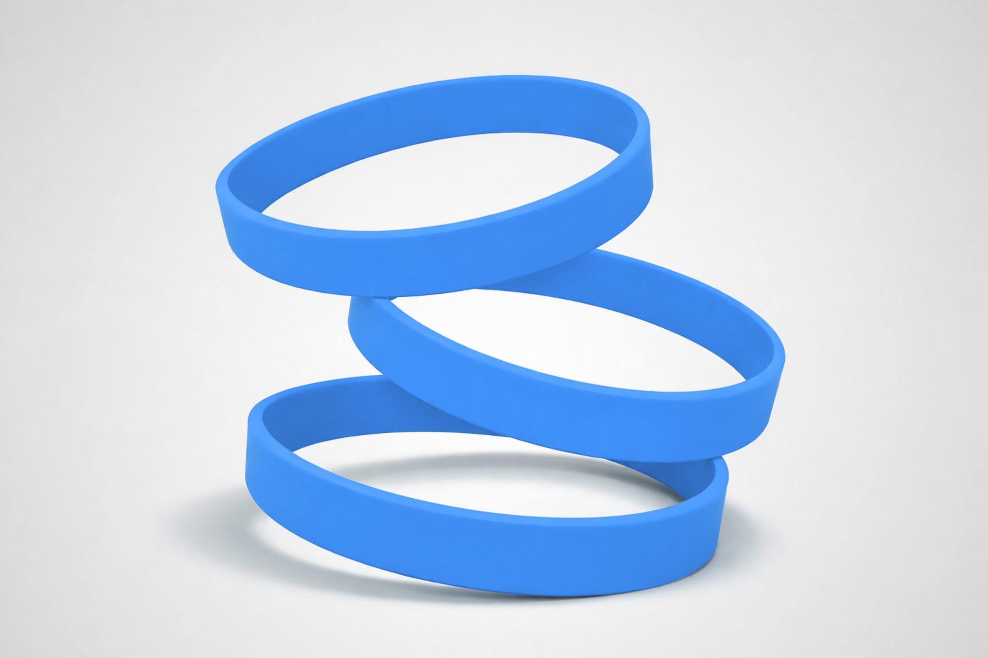 Ett foto av Silikonarmband utan Tryck från JM Band®. Köp Silikonarmband i blå här.