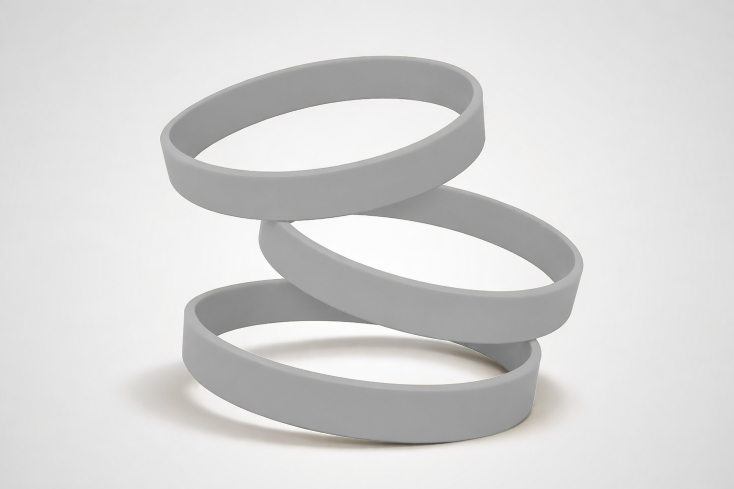 Ett foto av Silikonarmband utan Tryck från JM Band®. Köp Silikonarmband i grå här.