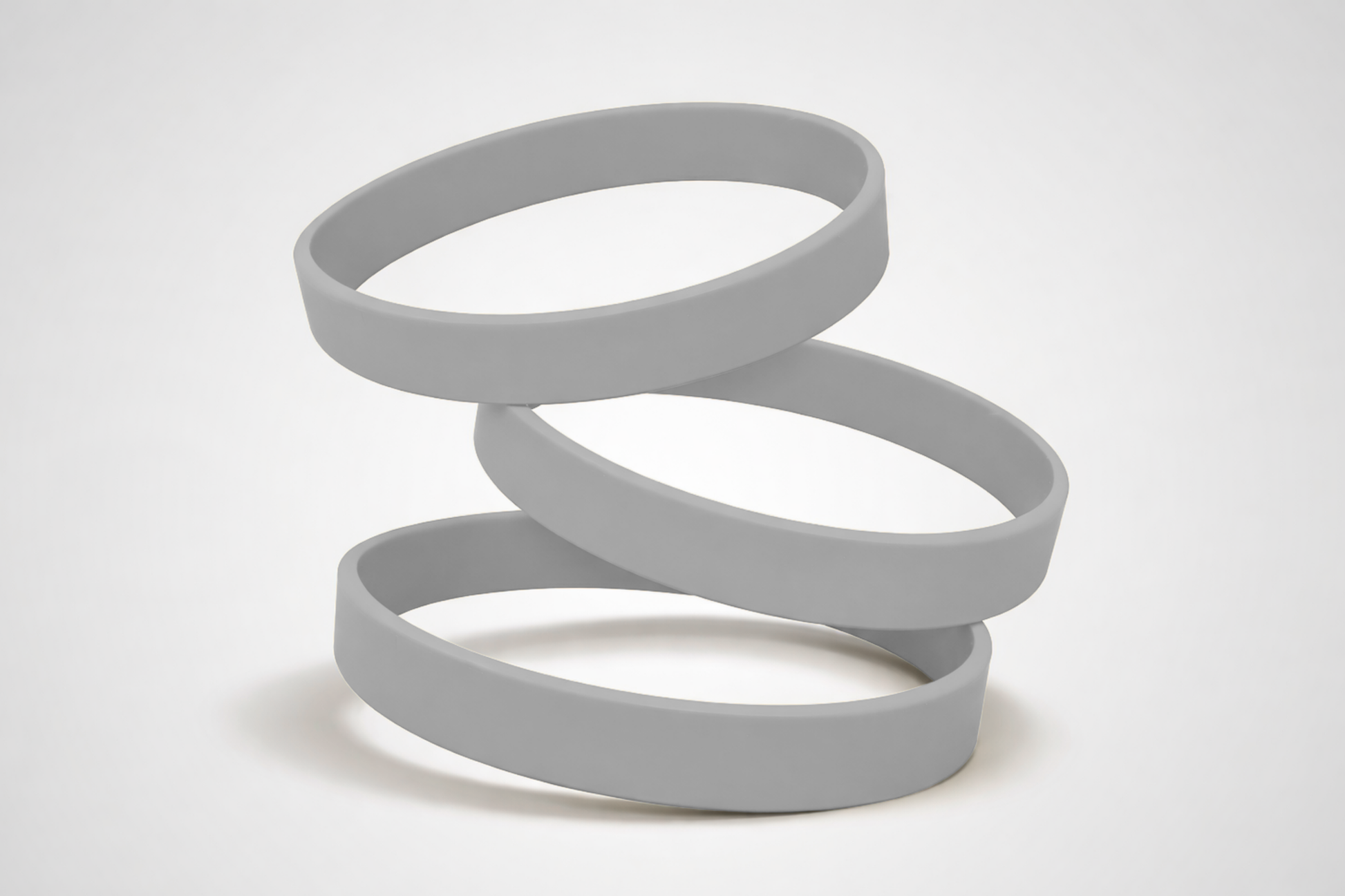 Ett foto av Silikonarmband utan Tryck från JM Band®. Köp Silikonarmband i grå här.