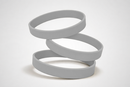 Ett foto av Silikonarmband utan Tryck från JM Band®. Köp Silikonarmband i grå här.