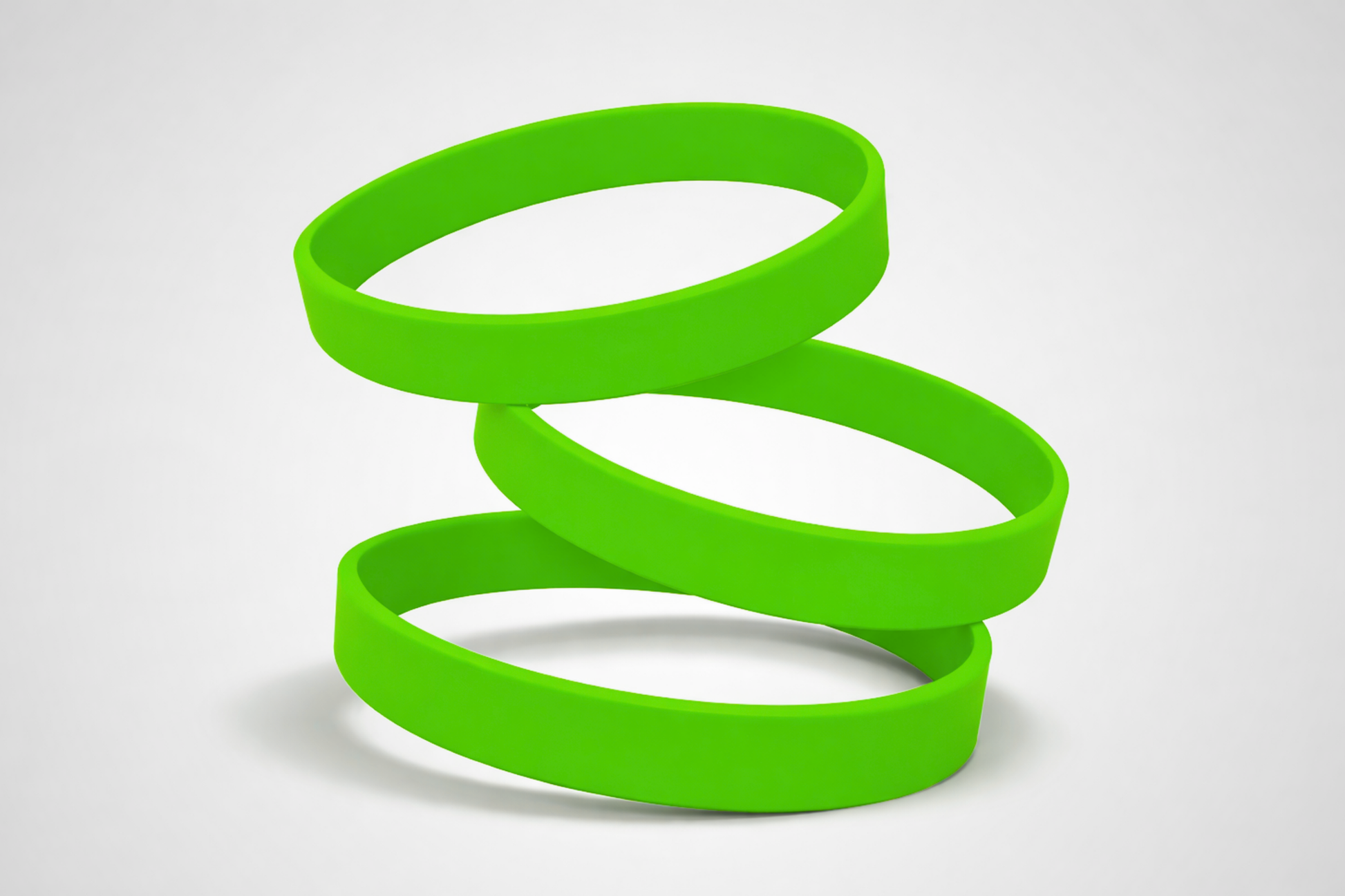 Ett foto av Silikonarmband utan Tryck från JM Band®. Köp Silikonarmband i grøn här.
