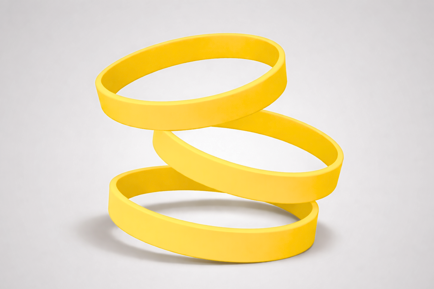 Ett foto av Silikonarmband utan Tryck från JM Band®. Köp Silikonarmband i gul här.
