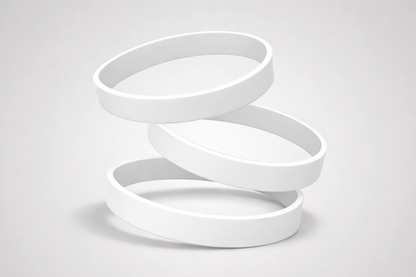 Ett foto av Silikonarmband utan Tryck från JM Band®. Köp Silikonarmband i hvit här.