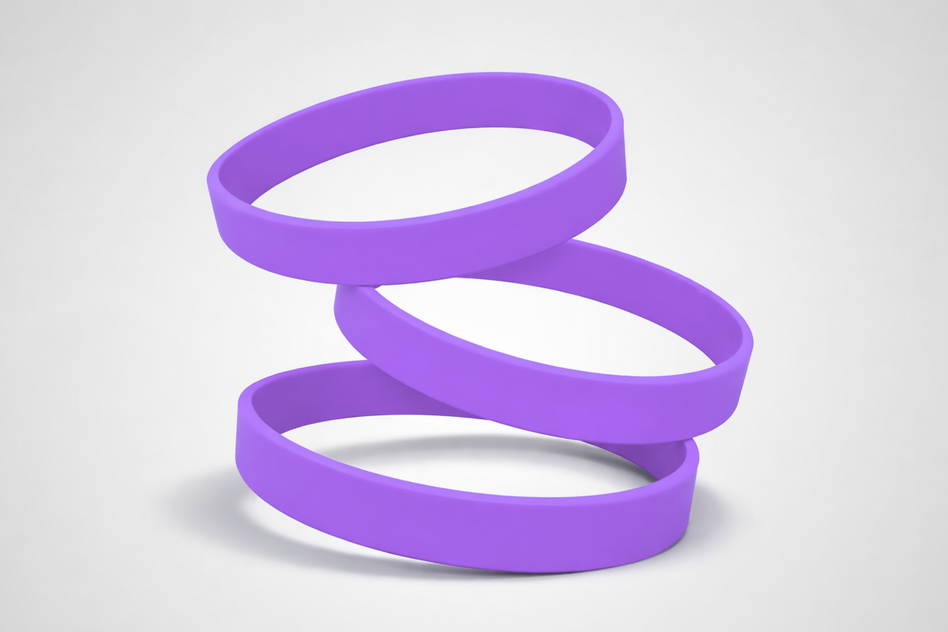 Ett foto av Silikonarmband utan Tryck från JM Band®. Köp Silikonarmband i lila här.