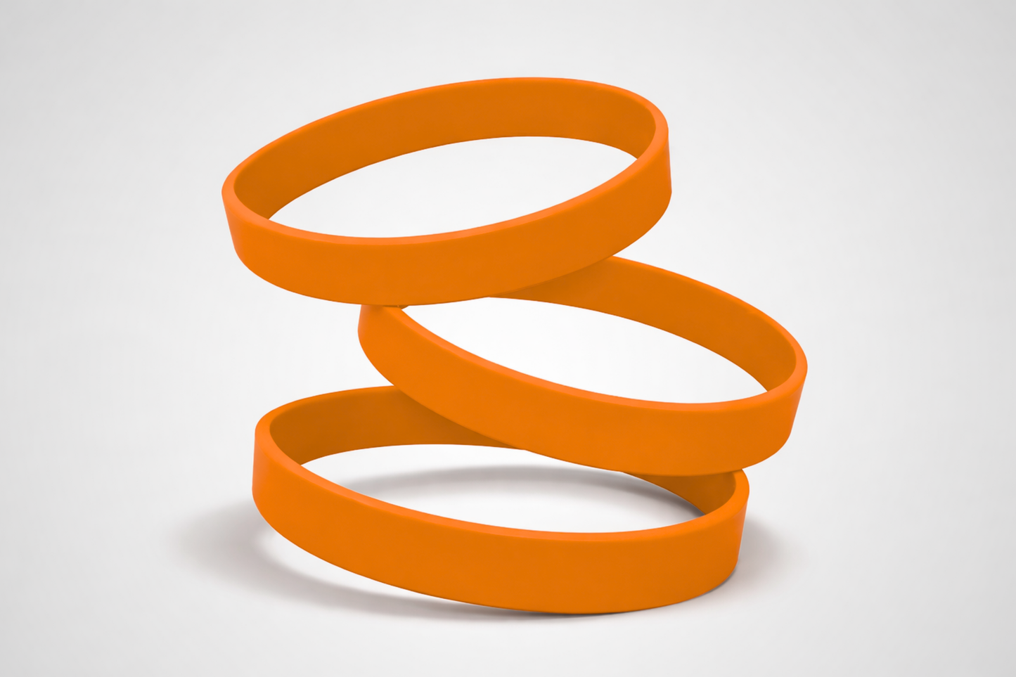 Ett foto av Silikonarmband utan Tryck från JM Band®. Köp Silikonarmband i oransje här.