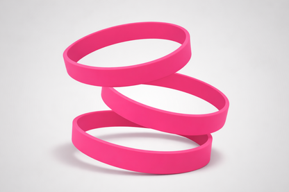 Ett foto av Silikonarmband utan Tryck från JM Band®. Köp Silikonarmband i rosa här.