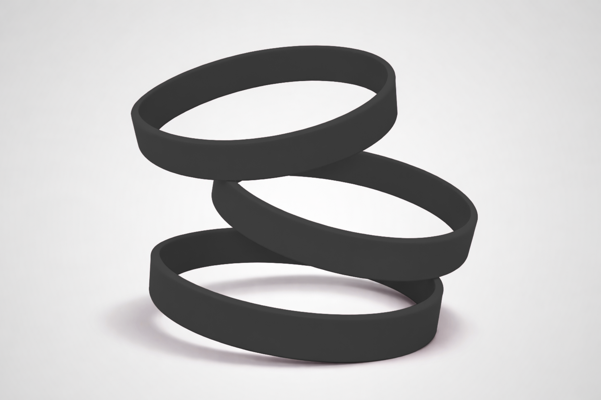 Ett foto av Silikonarmband utan Tryck från JM Band®. Köp Silikonarmband i svart här.